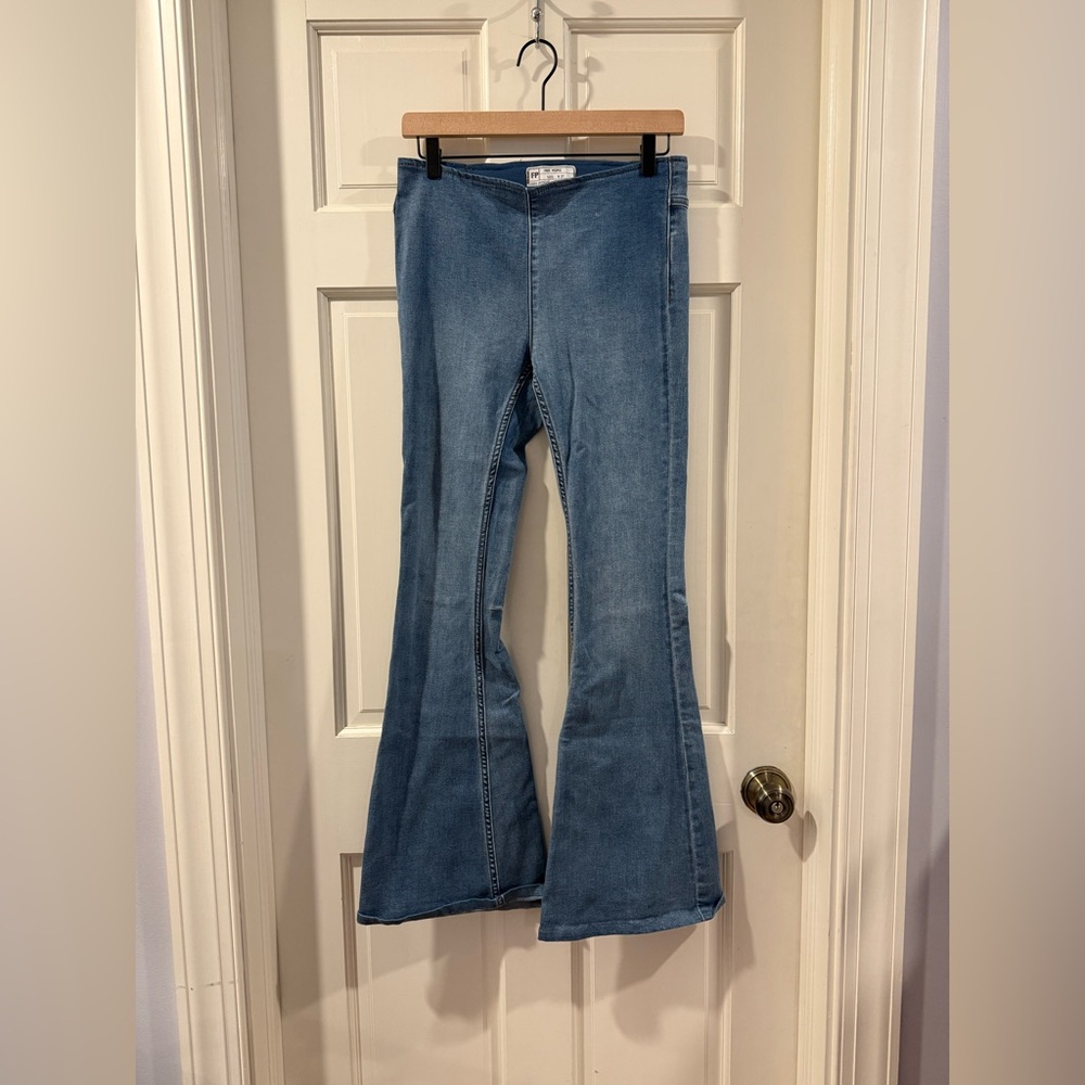Free People Blue Flare Jeans